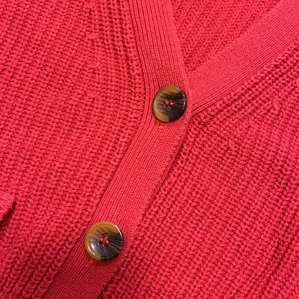 Cropped Red Cardigan - Picture 3 of 4